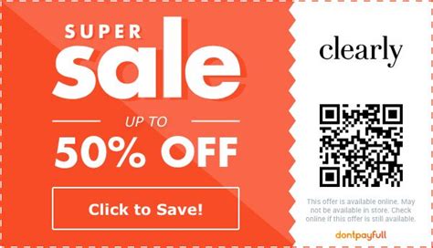 clearly coupons printable.